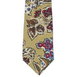 Charleston Amazing Dimensional Large Flower Overlay Design Mens Silk Neck Tie